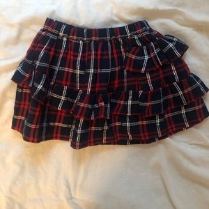 Size 2 jcrew crew cuts plaid skirt